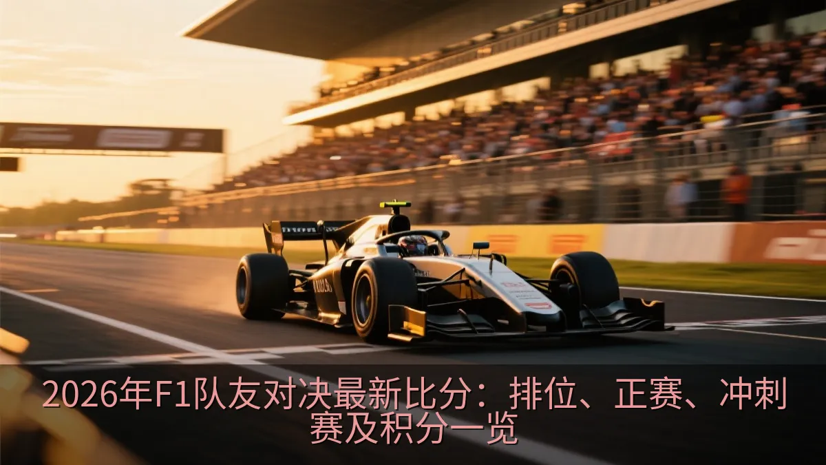 方程式赛车冲过赛道终点线